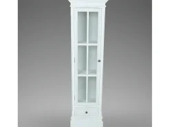 Estantería moderna con 3 estantes de madera blanca