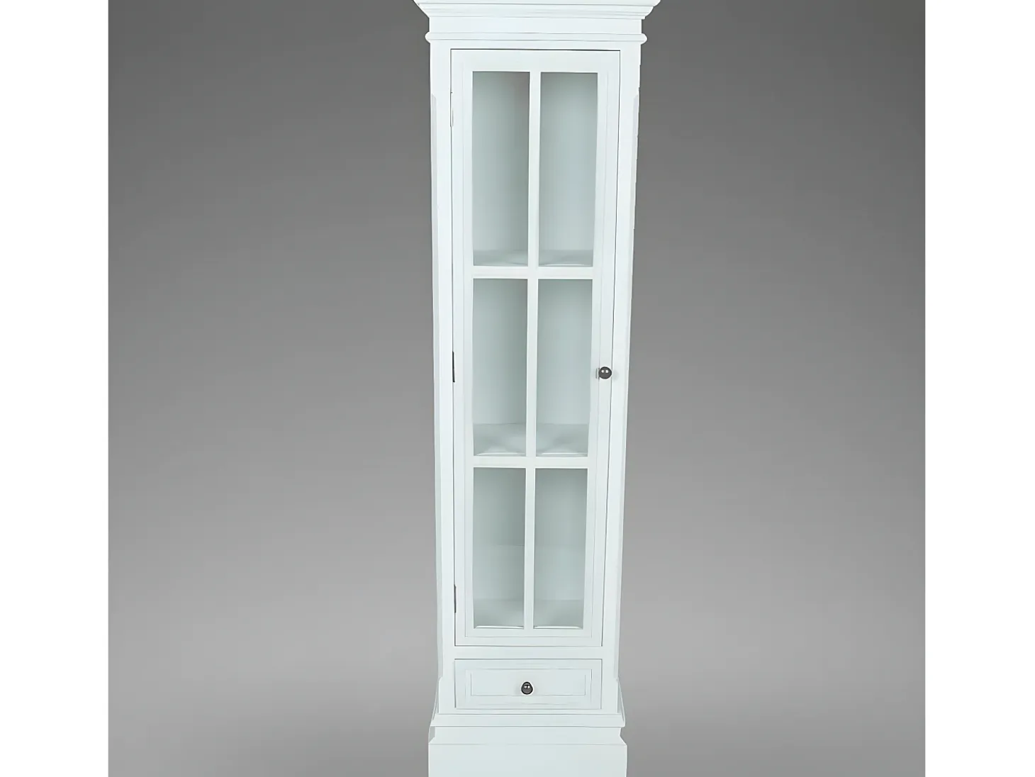 Estantería moderna con 3 estantes de madera blanca