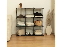 Estantería Modular Titan C9 Negro - Newlux