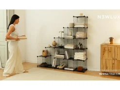 Estantería Modular Titan C16 Negro - Newlux
