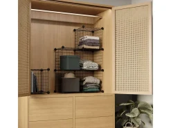 Estantería Modular Titan C6 Negro - Newlux