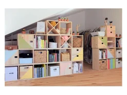 Estantería modular de pino macizo Dinamic 3 estantes