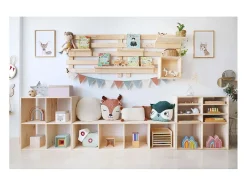 Estantería modular de pino macizo Dinamic 2 estantes