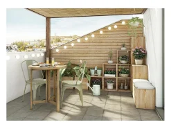 Estantería modular de pino macizo Dinamic 2 estantes