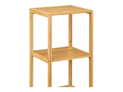 Estantería Modular en Bambú con 3 Niveles Canoply 84x35x35.5cm Thinia Home