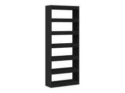 Estantería Negro 80 x 30 x 198 cm Madera contrachapada