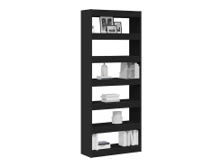 Estantería Negro 80 x 30 x 198 cm Madera contrachapada