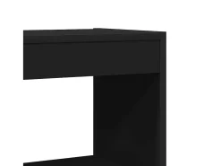 Estantería Negro 80 x 30 x 198 cm Madera contrachapada