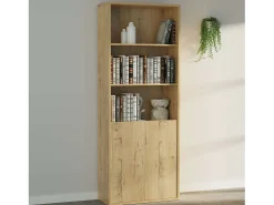 Estantería Oficina Roble Gold 197x76x33 cm Librería moderna