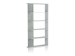 Estantería Opal Blanco Artik (Blanco Mate) - Gris Cemento