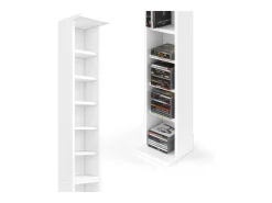 Estantería para CD blanco 21x20x183.6