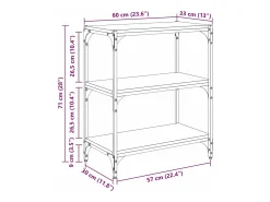 Estantería para libros Madera vieja 40 x 33 x 70.5 cm