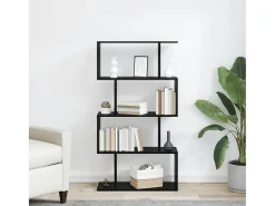 Estantería para libros Negro 70 x 24 x 129 cm
