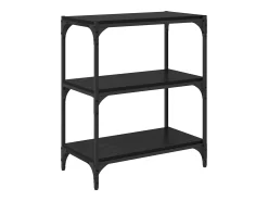 Estantería para libros Roble negro 60 x 33 x 71 cm