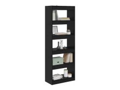 Estantería para libros Roble negro 60 x 30 x 166 cm