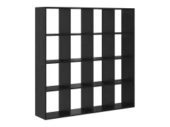 Estantería para libros Roble negro 137.5 x 29 x 137.5 cm