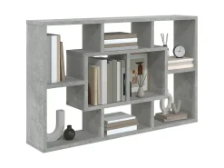 Estantería pared madera ingeniería gris hormigón 85x16x52,5 cm ES93328