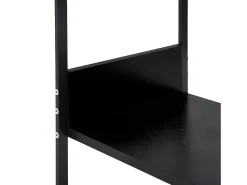 Estantería pequeña aglomerado negro 33,5x39,6x79,7 cm