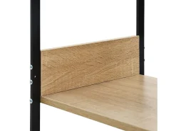 Estantería pequeña de madera negro y roble 33,5x39,6x79,7 cm ES996939