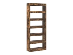 Estantería Roble ahumado 80 x 30 x 198 cm Madera contrachapada