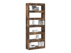 Estantería Roble ahumado 80 x 30 x 198 cm Madera contrachapada