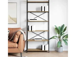 Estantería Roble artisan 80 x 30 x 188 cm Madera contrachapada