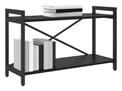 Estantería Roble negro 80 x 30 x 48.5 cm Madera contrachapada