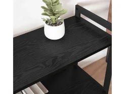 Estantería Roble negro 80 x 30 x 48.5 cm Madera contrachapada