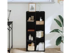 Estantería Roble negro 50 x 25 x 105 cm Madera contrachapada