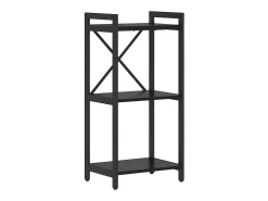 Estantería Roble negro 40 x 30 x 83 cm Madera contrachapada