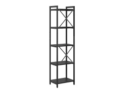 Estantería Roble negro 40 x 30 x 153 cm Madera contrachapada
