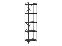 Estantería Roble negro 40 x 30 x 153 cm Madera contrachapada