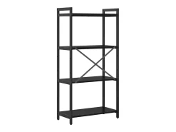 Estantería Roble negro 60 x 30 x 118 cm Madera contrachapada