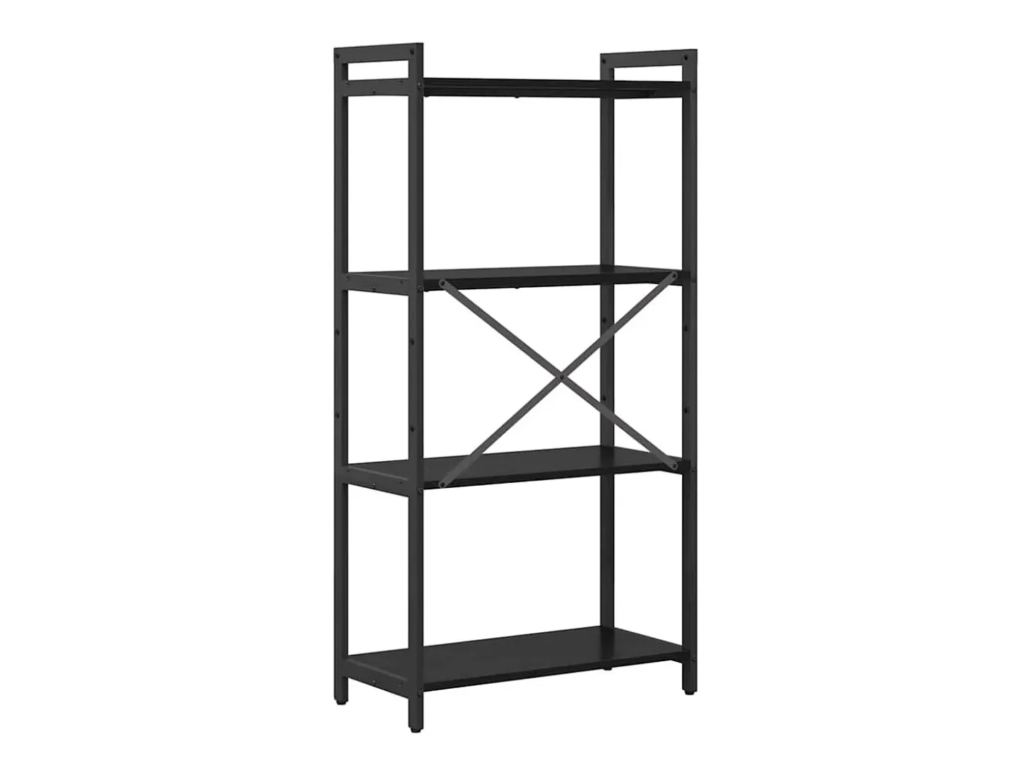 Estantería Roble negro 60 x 30 x 118 cm Madera contrachapada