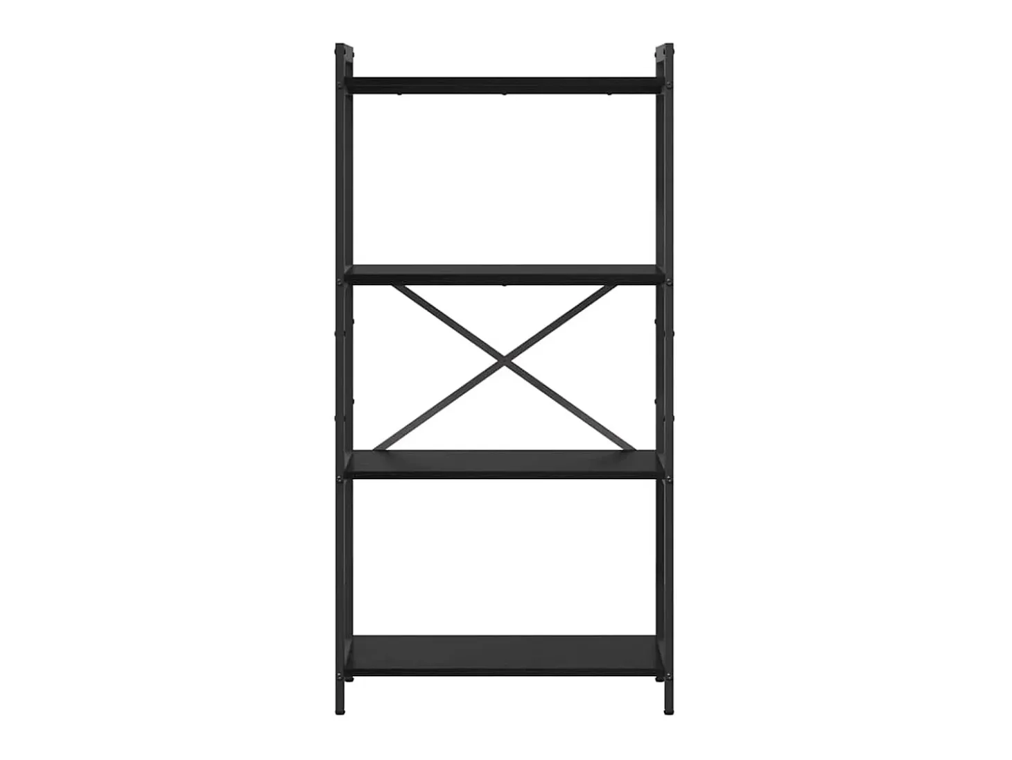 Estantería Roble negro 60 x 30 x 118 cm Madera contrachapada