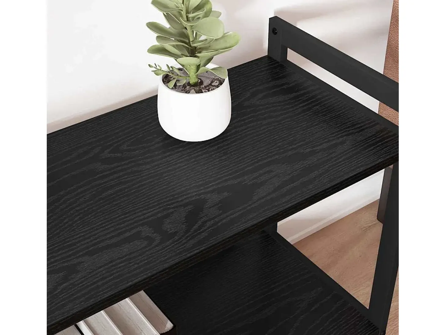 Estantería Roble negro 80 x 30 x 83 cm Madera contrachapada