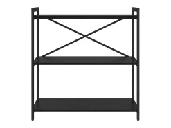 Estantería Roble negro 80 x 30 x 83 cm Madera contrachapada