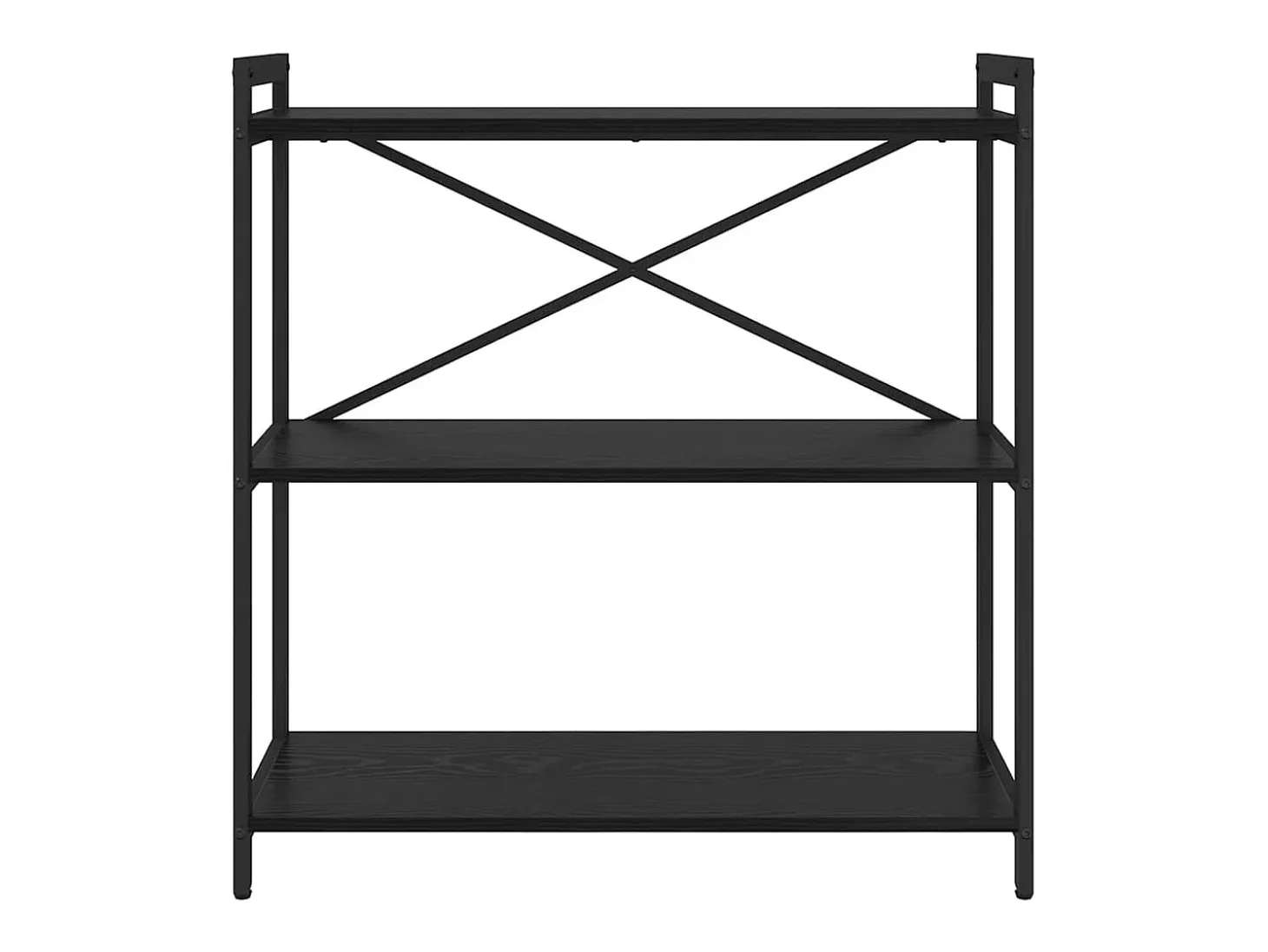 Estantería Roble negro 80 x 30 x 83 cm Madera contrachapada