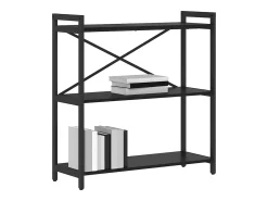 Estantería Roble negro 80 x 30 x 83 cm Madera contrachapada