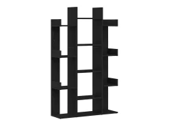 Estantería Roble negro 86 x 25.5 x 140 cm Madera contrachapada