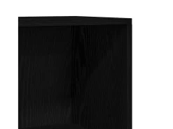Estantería Roble negro 60 x 24 x 176 cm Madera contrachapada