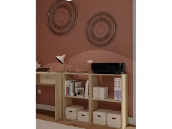 Estantería Tibet acabado roble cambrian, 75 cm(alto)50 cm(ancho)24.5 cm(fondo)..