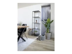 Estantería Vita, Negro, 36x51x170 cm, Kendra Home