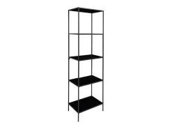 Estantería Vita, Negro, 36x51x170 cm, Kendra Home