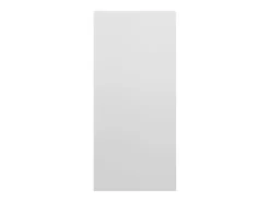 Estantería/Aparador contrachapada blanco brillo 66x30x130 cm