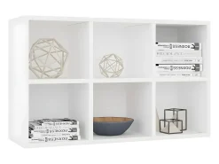 Estantería/Aparador madera contrachapada blanco 66x30x97,8 cm