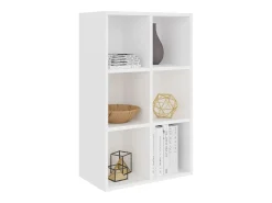 Estantería/Aparador madera contrachapada blanco 66x30x97,8 cm