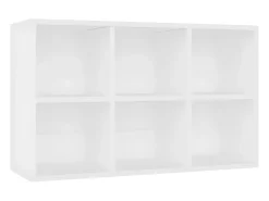Estantería/Aparador madera contrachapada blanco 66x30x97,8 cm