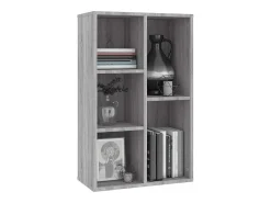 Estantería/Aparador madera contrachapada gris Sonoma 50x25x80cm