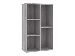 Estantería/Aparador madera contrachapada gris Sonoma 50x25x80cm